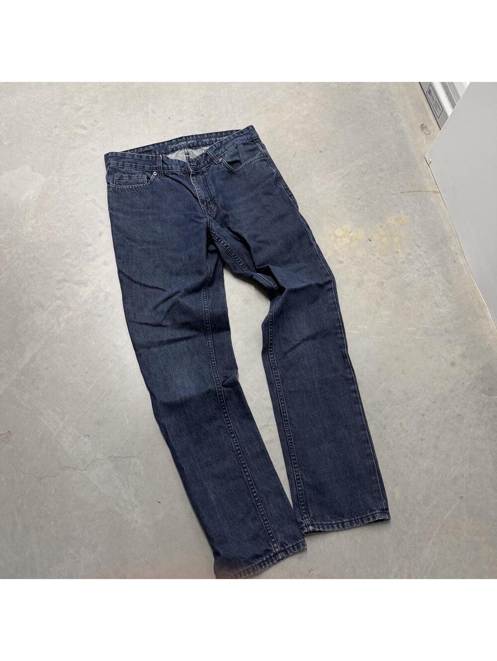 Y2K Men's Calvin Klein Jean Slim Straight Navy Jeans 32x32